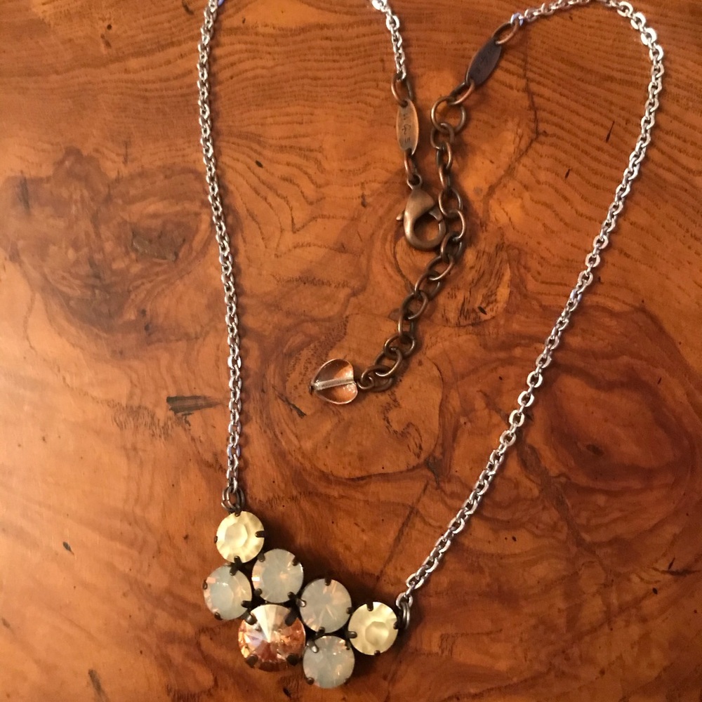 Authentic Sabika NEUTRAL cluster necklace